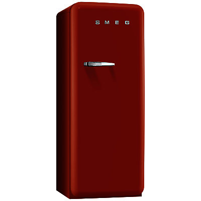 Smeg CVB20R Tall Freezer, A+ Energy Rating, 60cm Wide, Right-hand Hinge Red Smeg CVB20R Tall Freezer, A+ Energy Rating, 60cm Wide, Right-hand Hinge Red